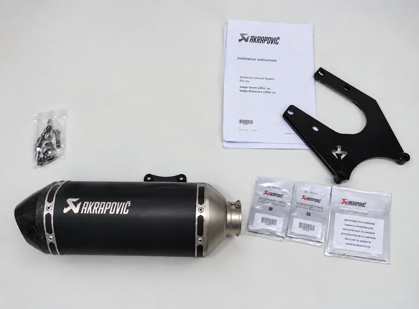 Akrapovic Uitlaat 50-80cc voor Vespa en Piaggio scooters, Ophalen of Verzenden, Nieuw, Uitlaat, Overige merken
