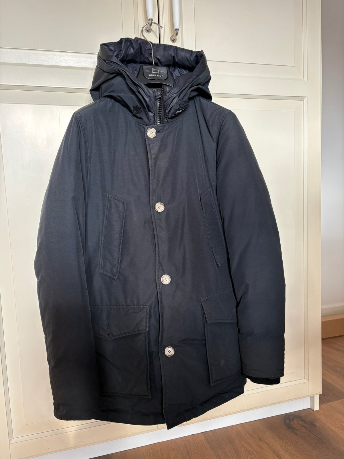 Originele ** Woolrich ** NF donsjas mt 14, Ophalen of Verzenden, Zo goed als nieuw, Meisje, Jas
