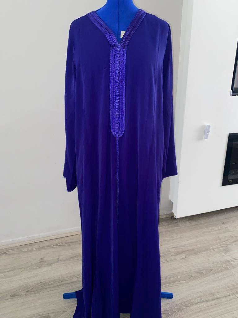 Prachtige Koningsblauwe Marokkaanse Kaftan / Djellaba, Kleding | Dames, Gelegenheidskleding, Ophalen of Verzenden, Zo goed als nieuw