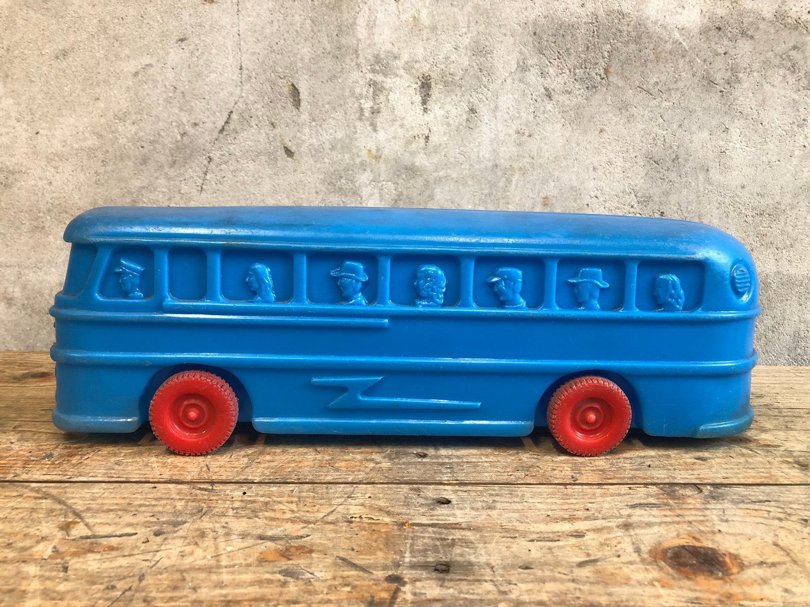 Vintage kunststof bus | oud speelgoed | nostalgie, Ophalen of Verzenden