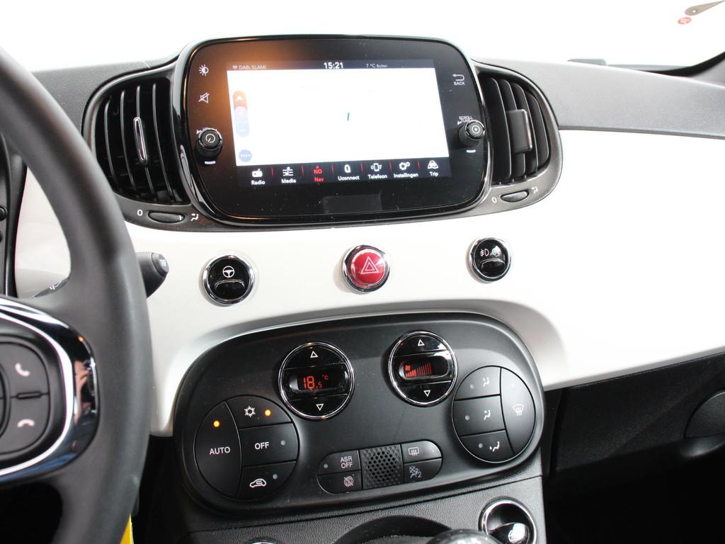 Fiat 500 1.0 Hybrid Bellavita Navigatie Climate Control Dab, Voorwielaandrijving, Stof, Gebruikt, Euro 6