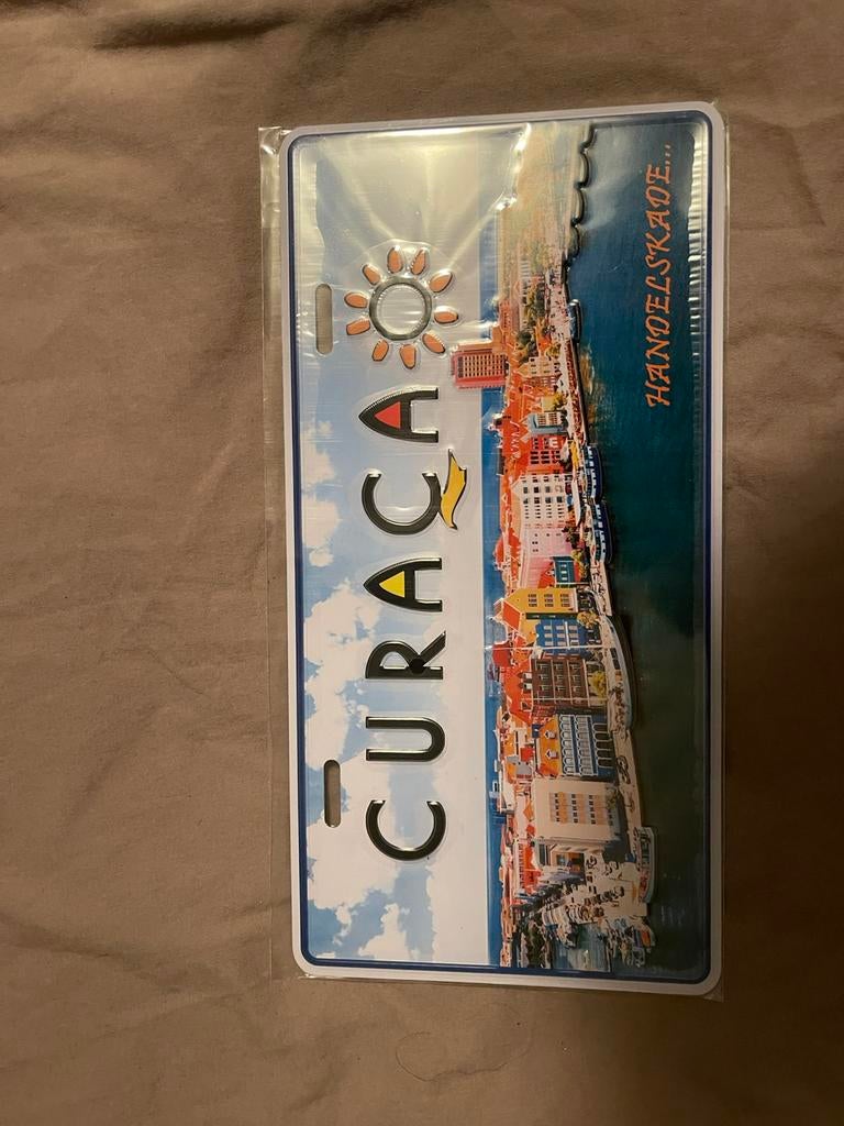 Nummerbord/ plaat: Curacao NIEUW!, Huis en Inrichting, Meerkleurig, Overige stijlen, Nieuw, Ophalen of Verzenden