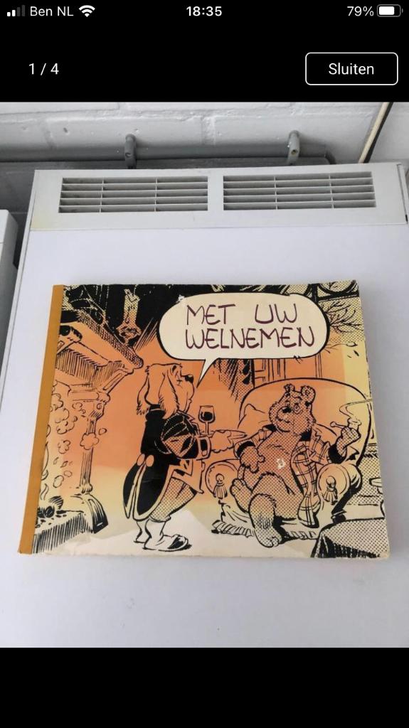 ollie B bommel boek met uw welnemen, Gelezen, Marten Toonder, Eén stripboek, Ophalen of Verzenden