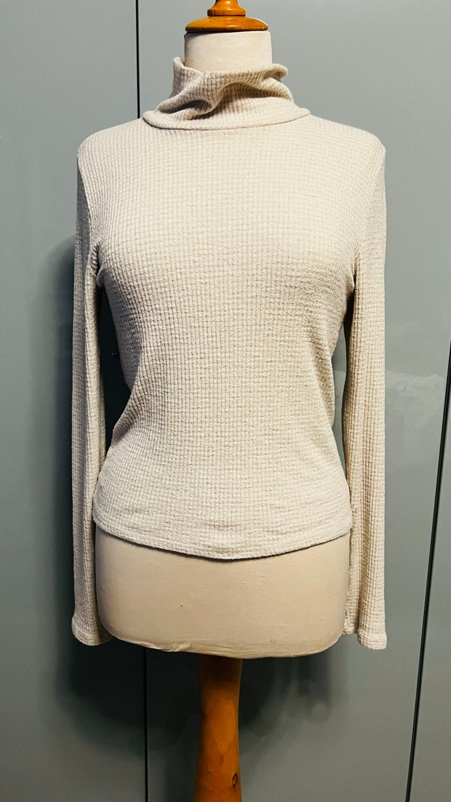 Abercrombie & Fitch coltrui - L, Verzenden, Zo goed als nieuw, Maat 38/40 (M), Beige