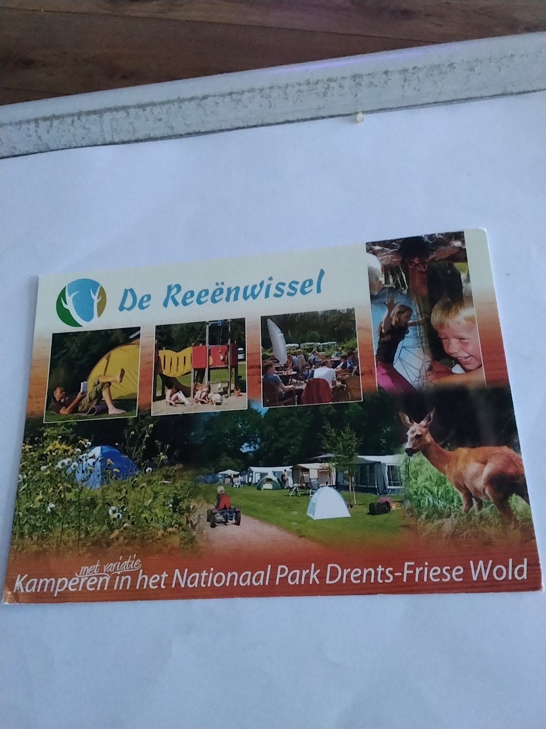 kaart De Reeënwissel Nationaal Park Drents-Friese Wold, Ophalen of Verzenden, 1980 tot heden, Gelopen, Drenthe