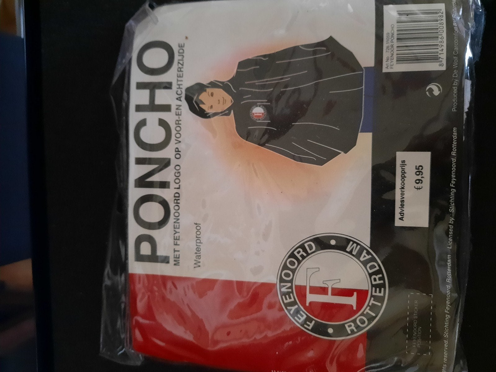 Nieuwe Feyenoord Poncho, Ophalen of Verzenden