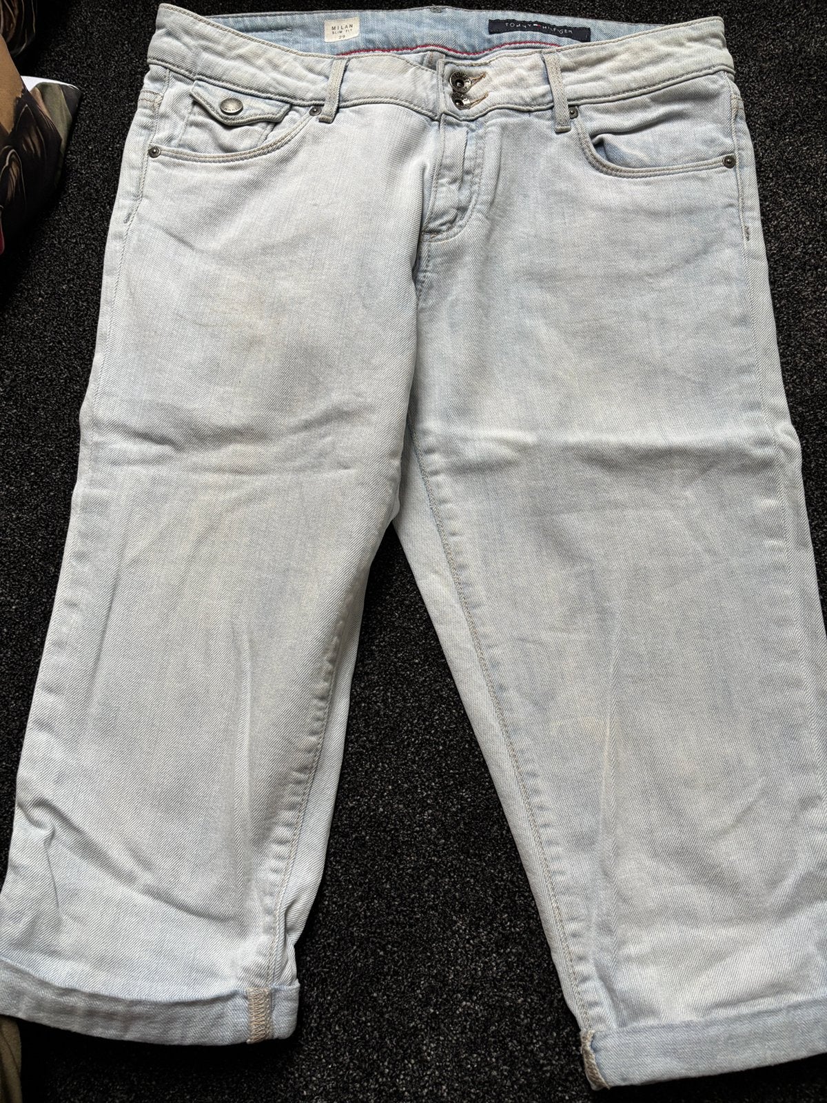 Tommy Hillfiger 3/4 broek, Blauw, Ophalen of Verzenden, Zo goed als nieuw, Maat 36 (S)
