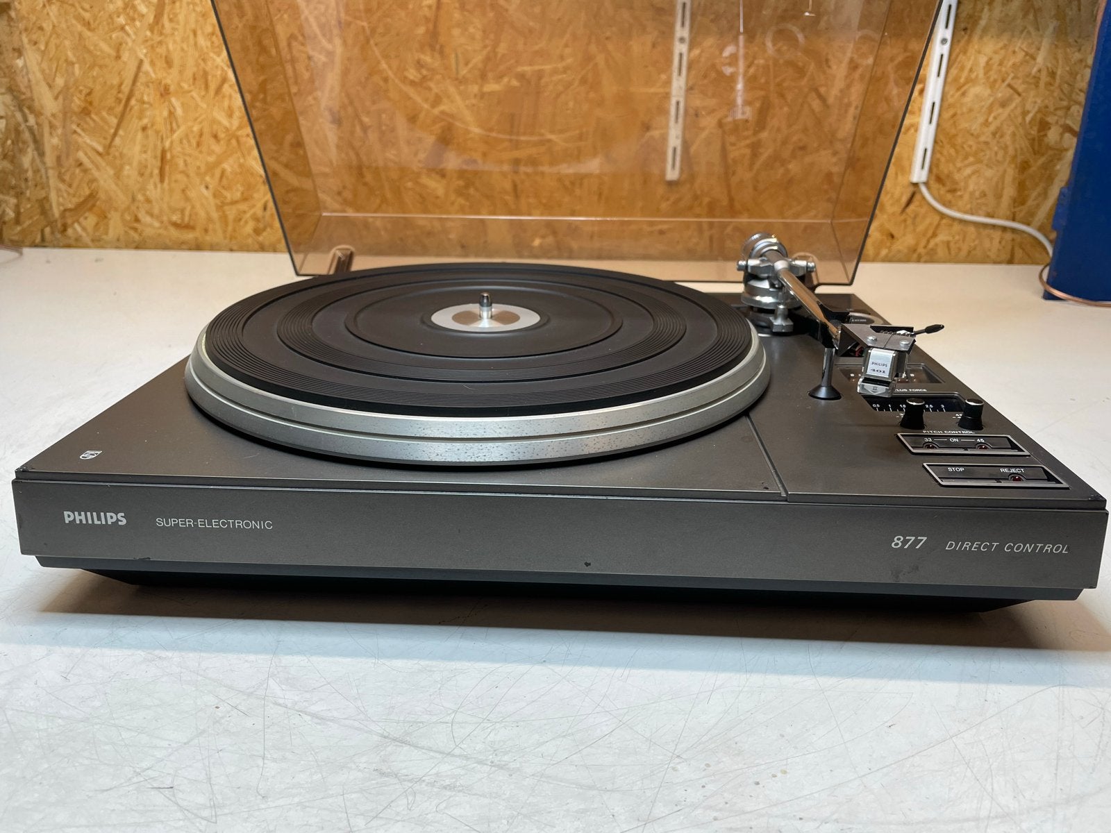 Philips 877 Direct Control Super Electronic Platenspeler, Ophalen, Philips, Gebruikt, .....