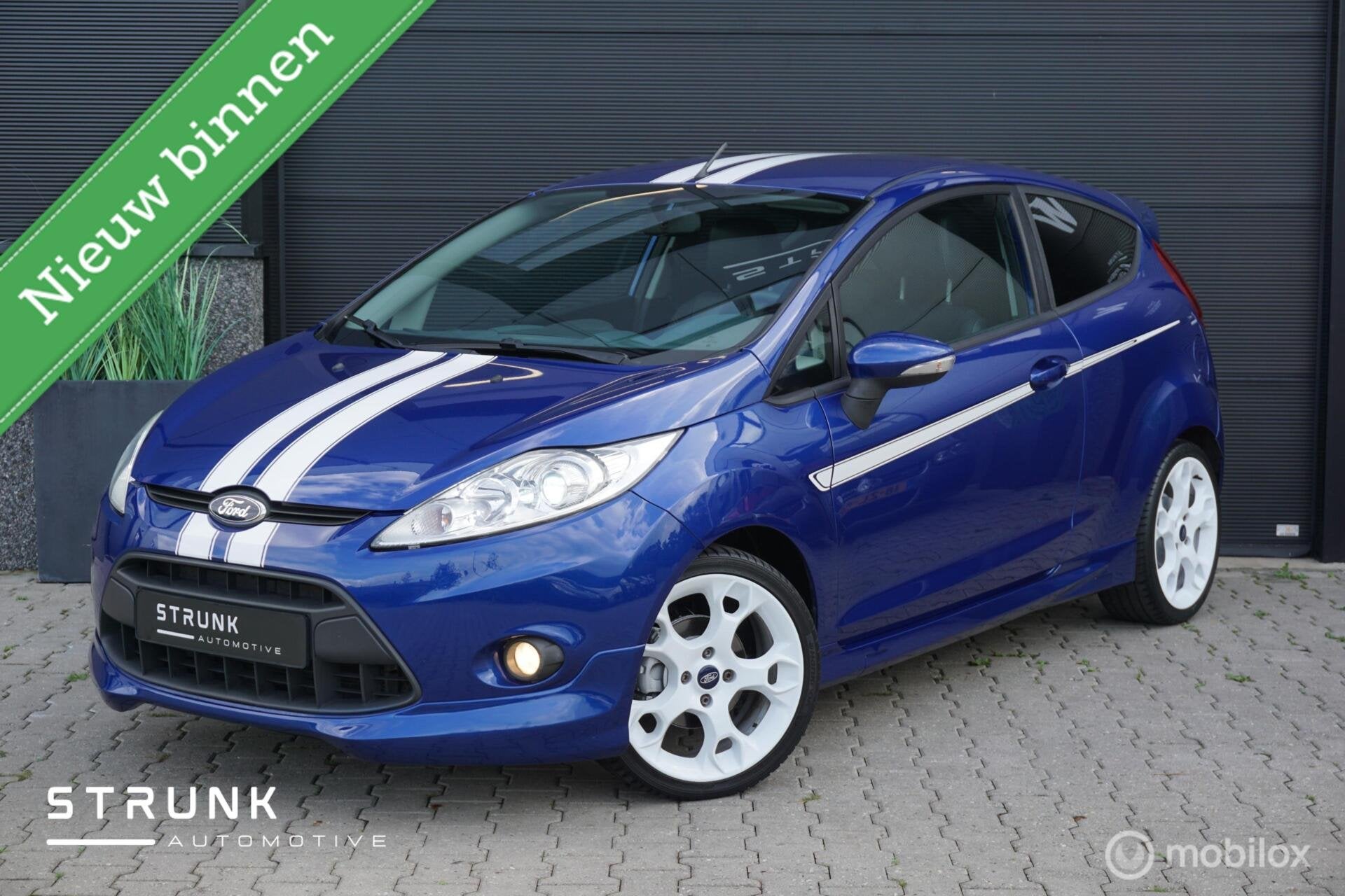 Ford Fiesta 1.6 Metal ST 135 PK Clima Leer Cruise PDC LMV, Auto's, Ford, Gebruikt, 4 cilinders, Blauw, Leder