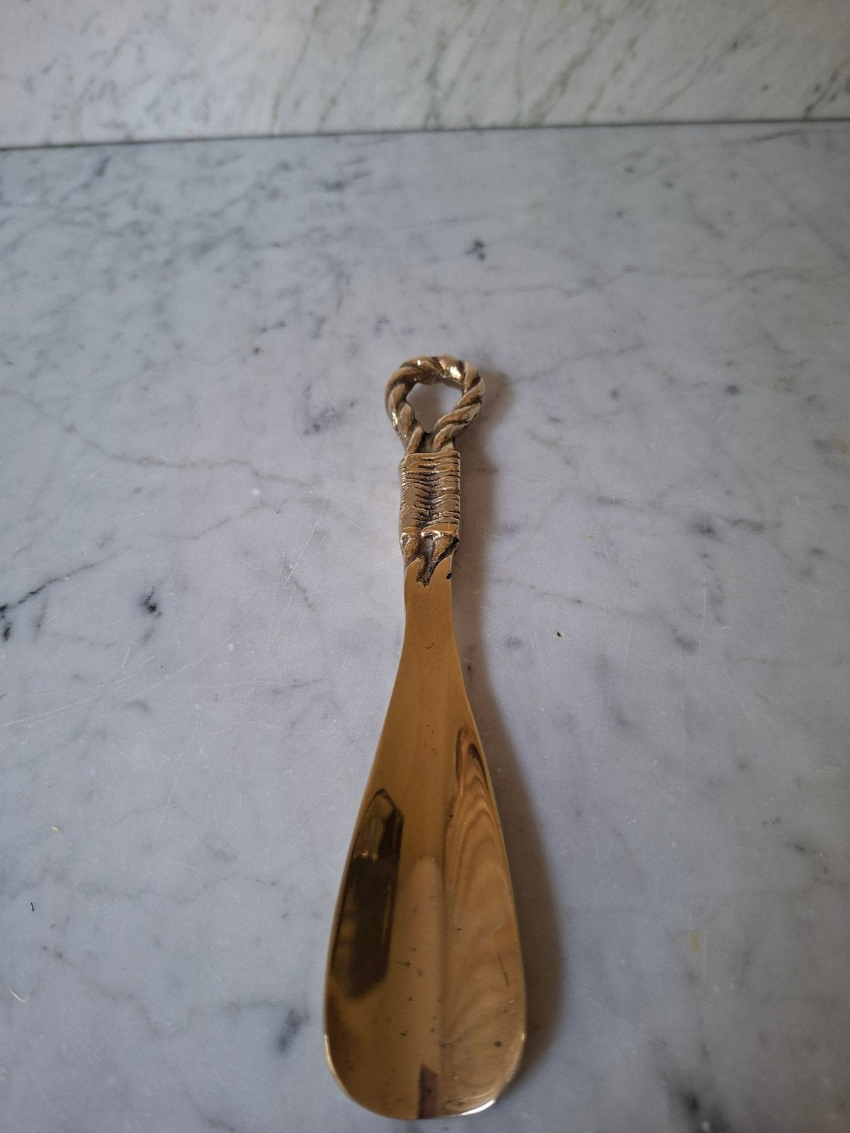 Vintage Messing Schoenlepel - 20 cm, Ophalen of Verzenden