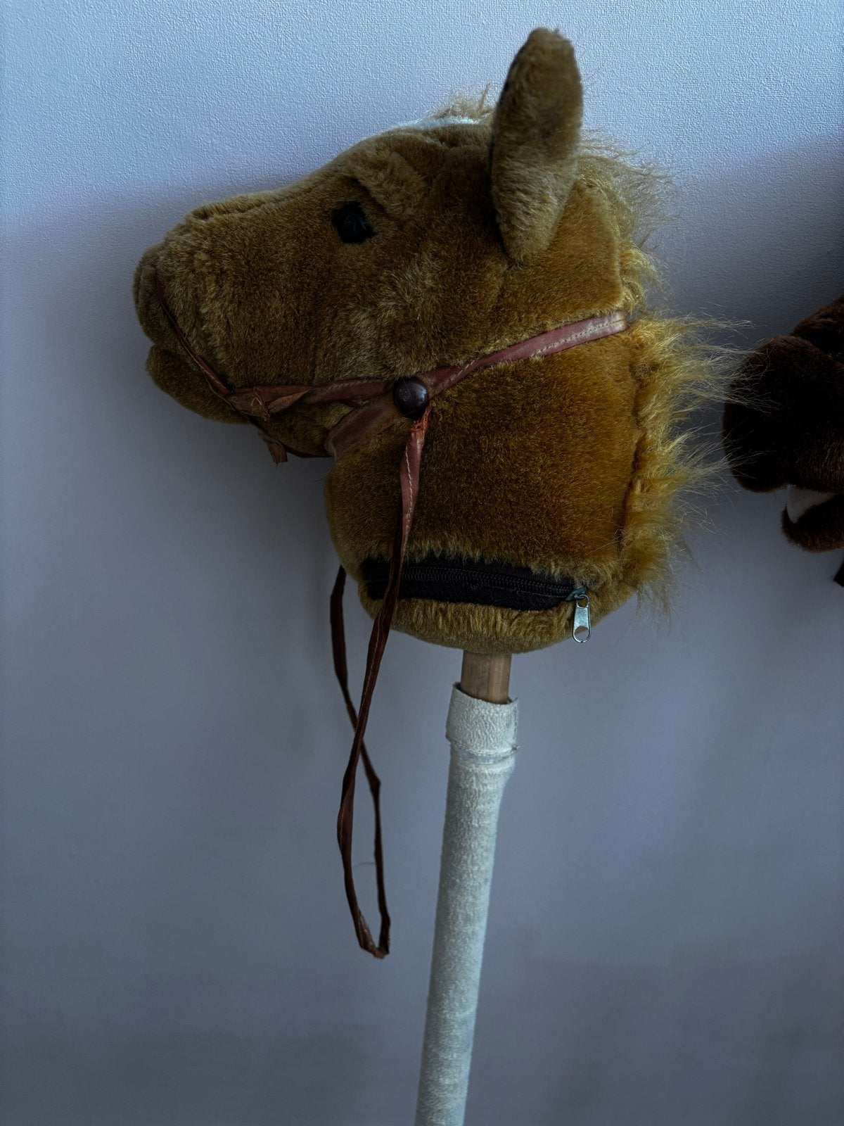 Houten stokpaard met geluid - Bruin, Ophalen of Verzenden, Gebruikt, Jongen of Meisje