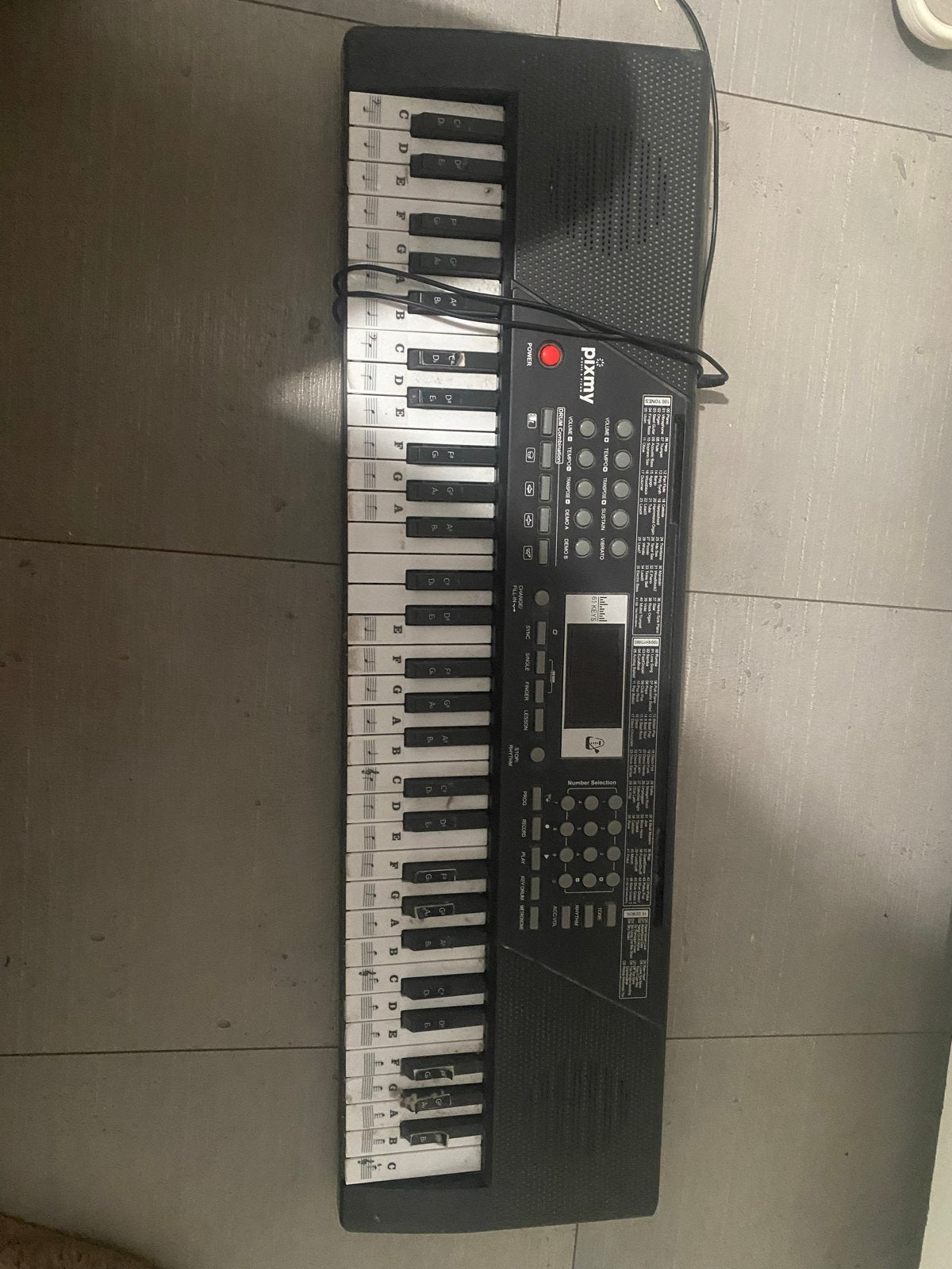Piximy Keyboard met microfoonaansluiting, Ophalen, Gebruikt, 61 toetsen, Overige merken
