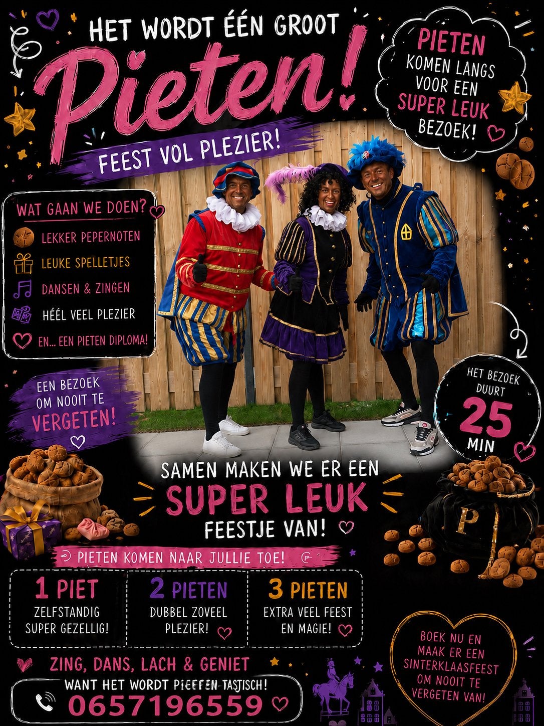 Pieten op huisbezoek, Ophalen of Verzenden, Nieuw