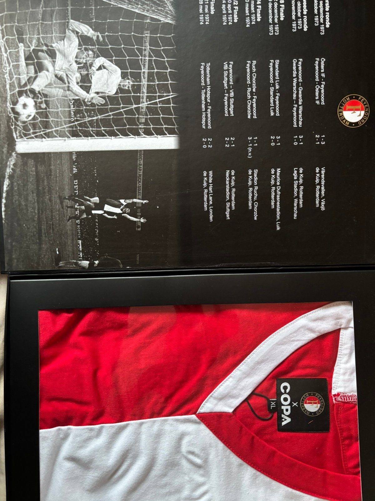 Feyenoord uefa cup 1974 shirt., Eén persoon, November