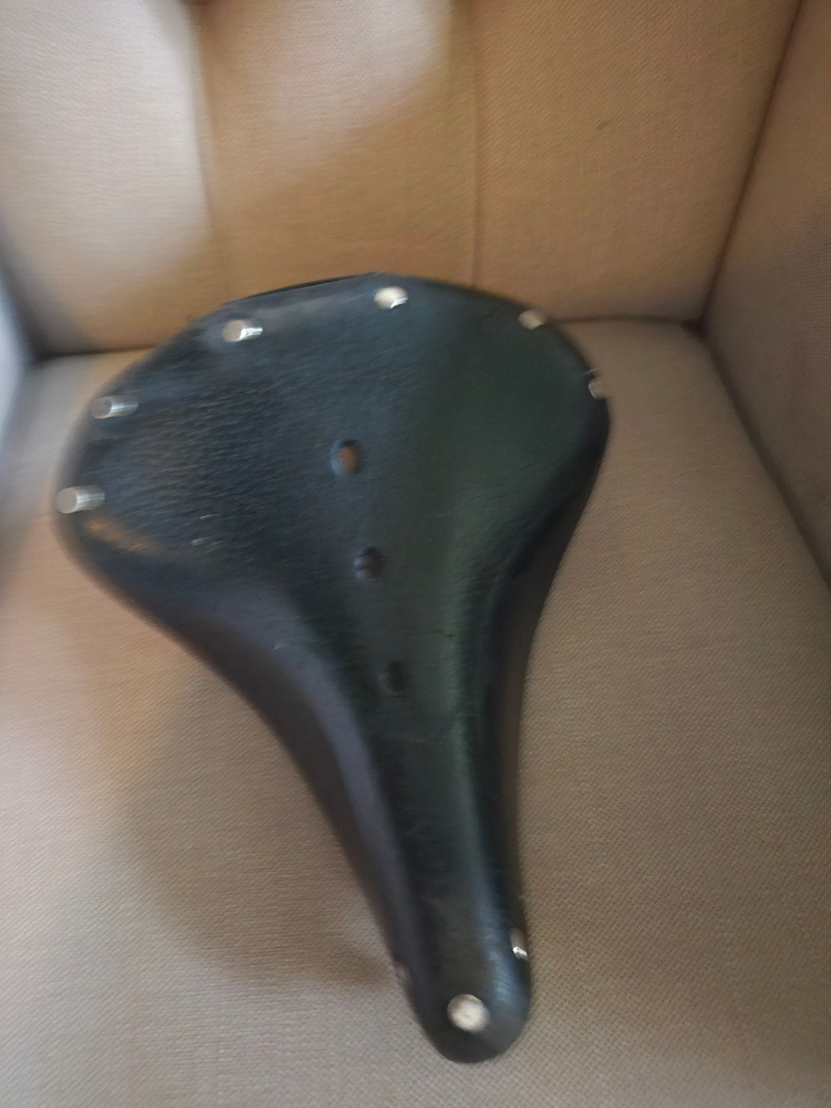 Zwart lederen brooks fietszadel met veren - Comfortabel en d, Gebruikt, Ophalen of Verzenden, Zadel, Toerfiets