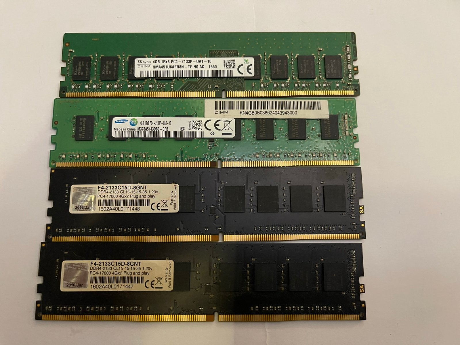 16gb (4x 4gb) ddr3 geheugen, DDR4, Ophalen of Verzenden, Zo goed als nieuw, Desktop