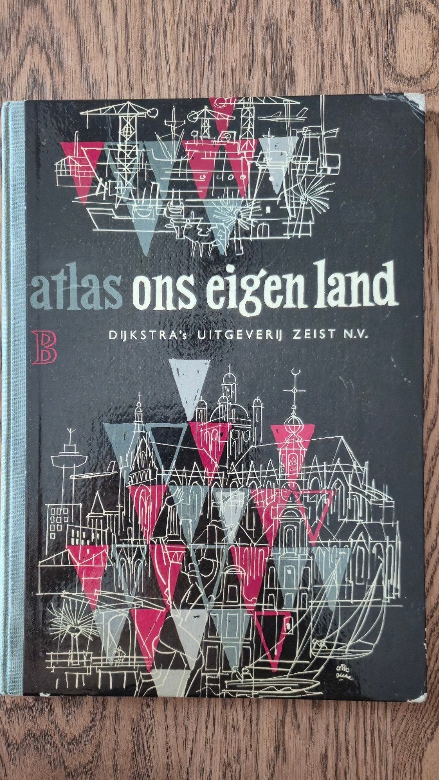 Atlas: Ons Eigen Land (B), Atlas van Nederland 1966, Boeken, Atlassen en Landkaarten, Gelezen, Overige atlassen, Ophalen of Verzenden