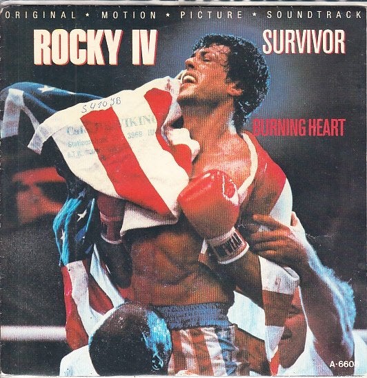 survivor - burning heart  (1985/ rock), Gebruikt, 7 inch, Ophalen of Verzenden, Beschermende buitenhoes