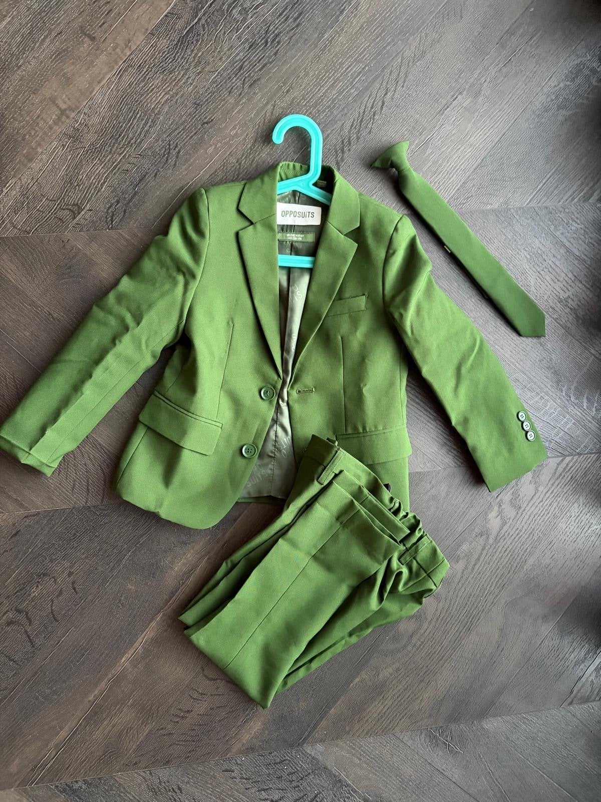 Opposuits Glorious Green Kinderkostuum Maat 110/116, Ophalen of Verzenden, Zo goed als nieuw, Jongen