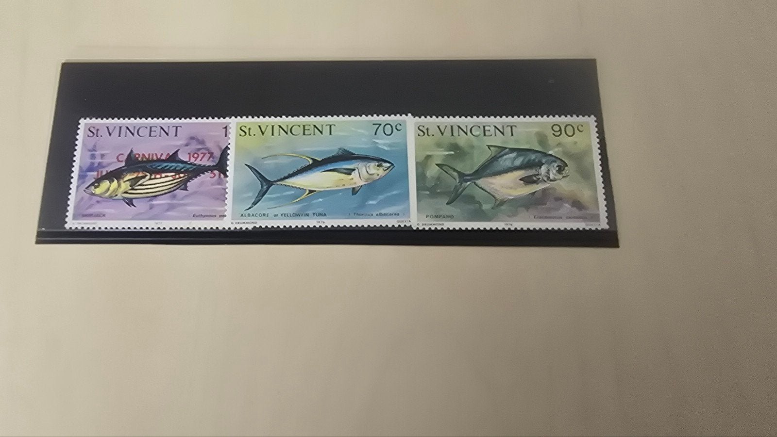 St. Vincent postzegels - Vissen thema (3 stuks), Ophalen of Verzenden