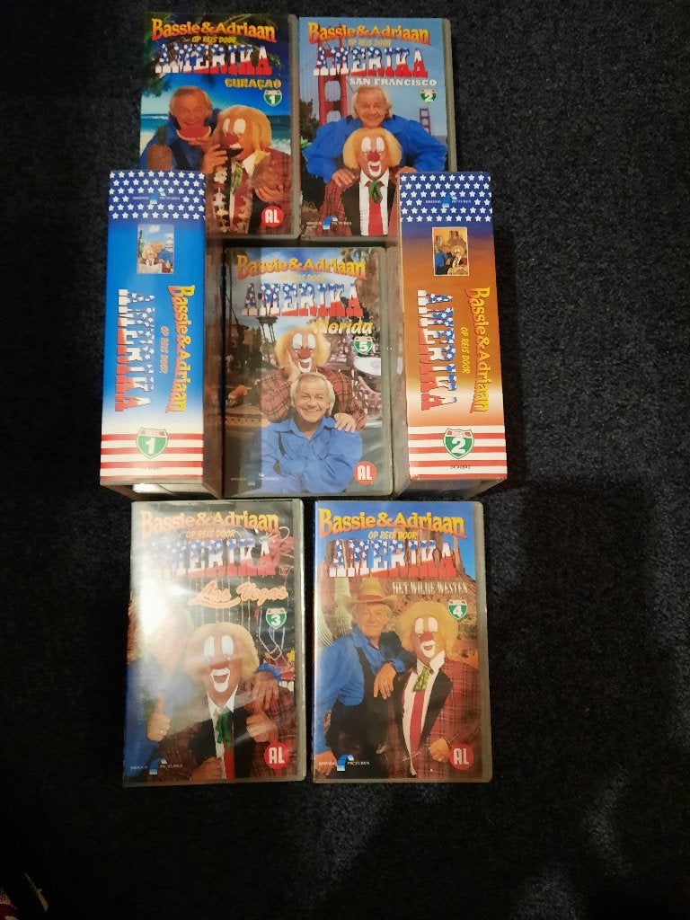 BASSIE & ADRIAAN De reis door Amerika Deel 1 Op Boxset VIDEO, Alle leeftijden, Ophalen of Verzenden, Zo goed als nieuw, Nederlandstalig