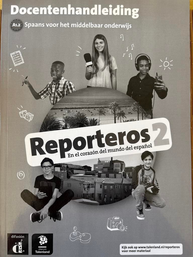 Docentenhandleiding Reporteros 2 Spaans Middelbaar Onderwijs, Ophalen of Verzenden, Nieuw