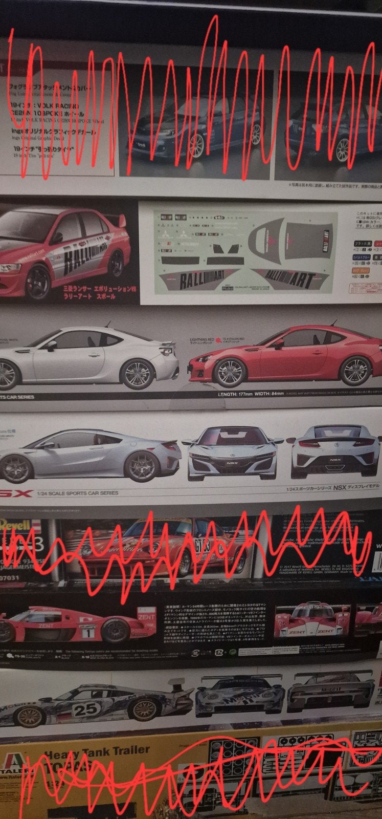 Modelbouw auto's: Mitsubishi Lancer, Toyota, Honda NSX, Hobby en Vrije tijd, Modelbouw | Auto's en Voertuigen, Auto, Groter dan 1:32