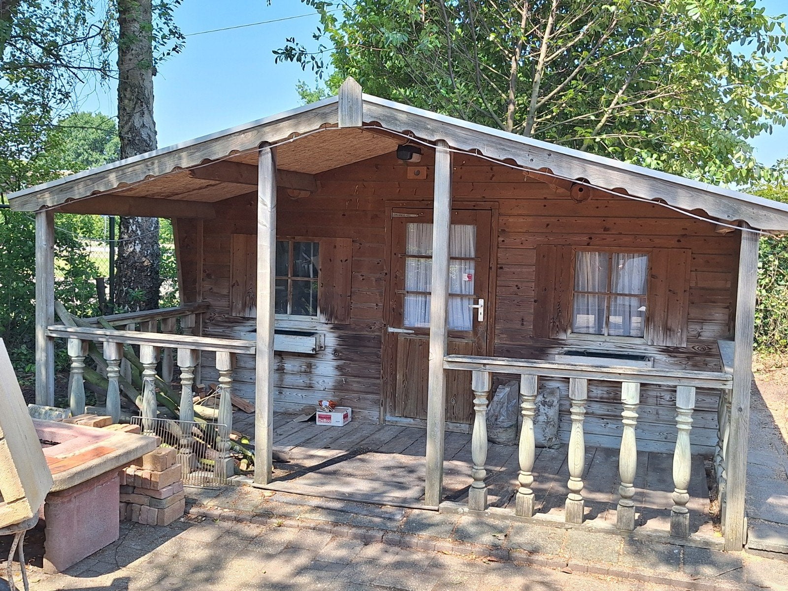Tuinhuis, 4,5m x 5m, Tuin en Terras, Gebruikt, Tuinhuis, Ophalen of Verzenden, 400 cm of meer