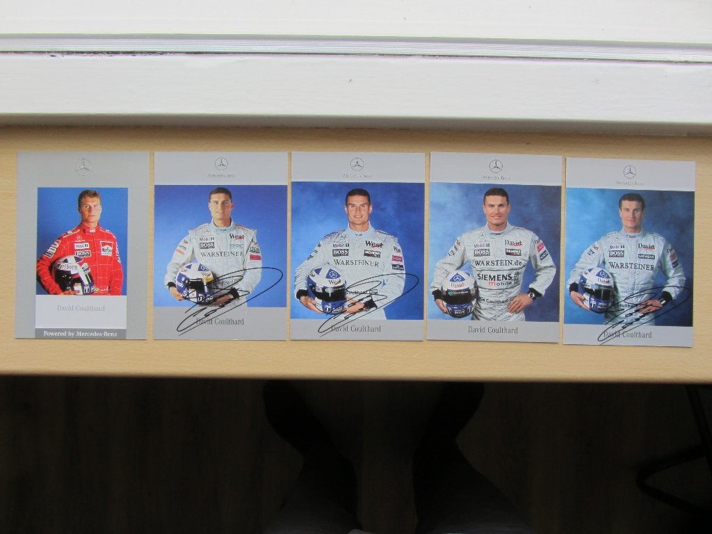 David Coulthard 1996/2000/2002/2003/2004 Formula 1 World Cha, Verzamelen, Ophalen of Verzenden, Zo goed als nieuw, Formule 1