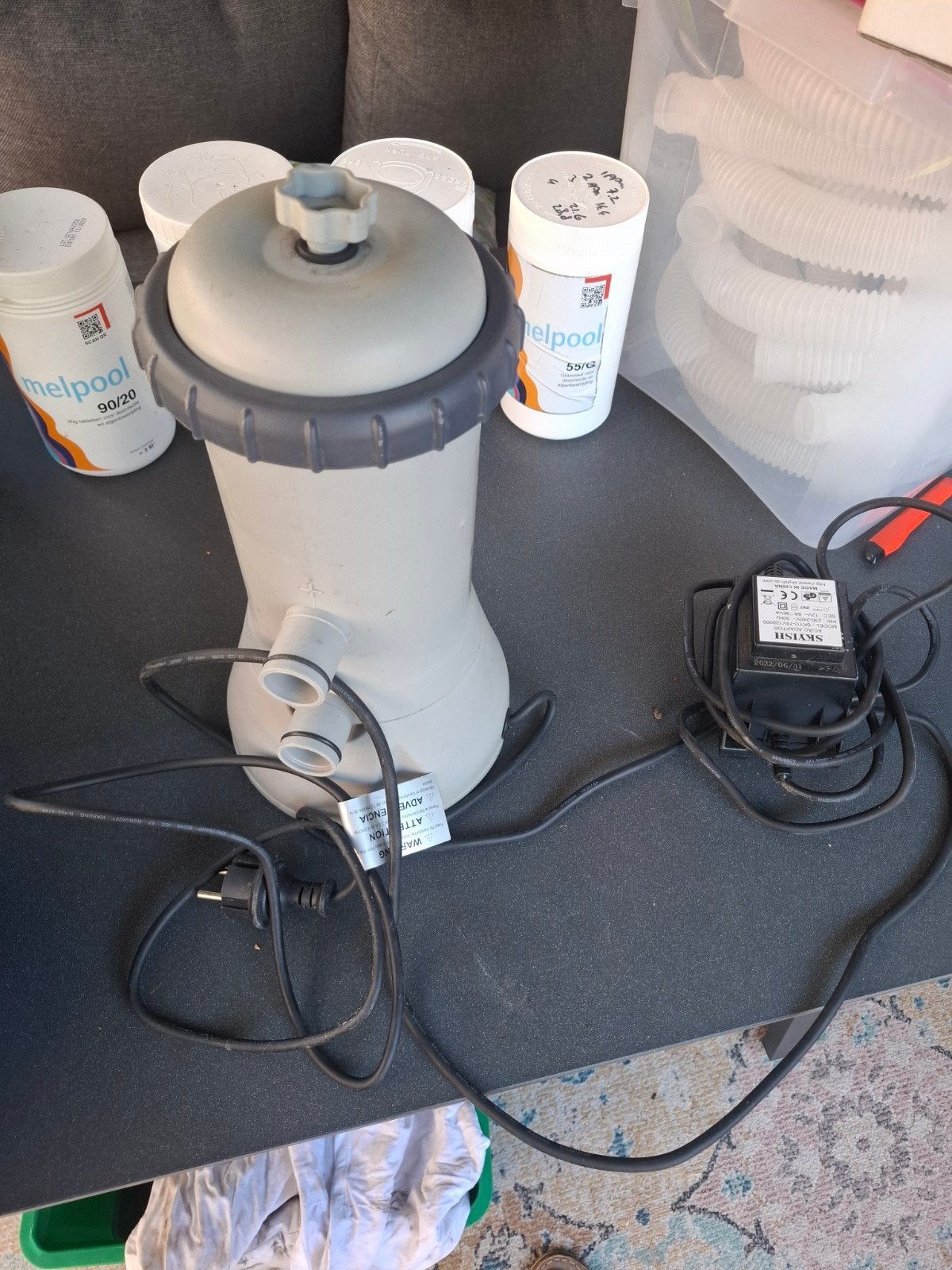 intex Zwembadpomp C900 en veel toebehoren zwembad, Tuin en Terras, Zwembad-toebehoren, Ophalen, Gebruikt, Zwembadpomp