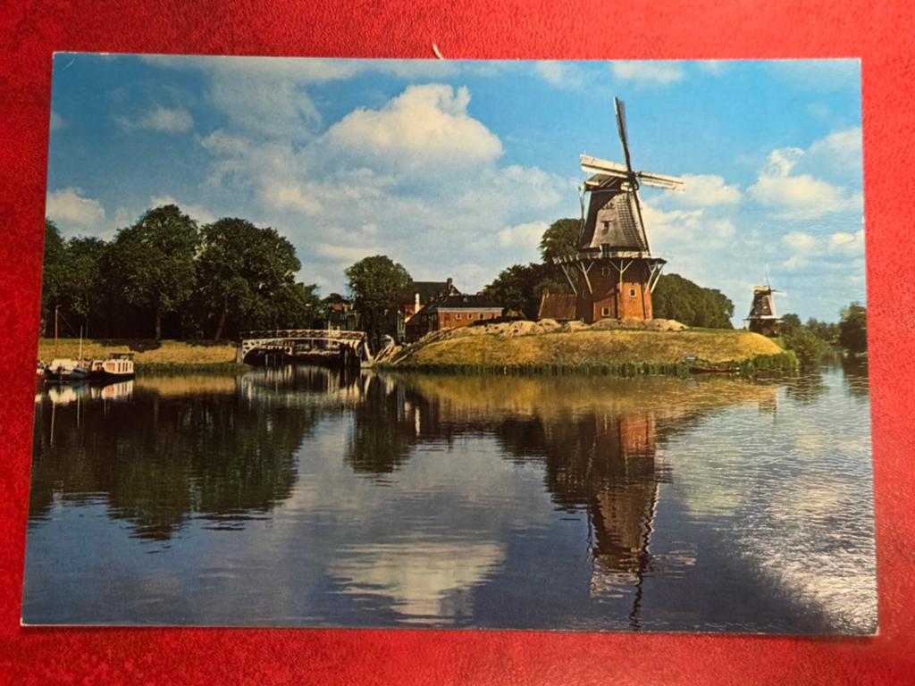 Dokkum Bolwerk met Molens, Ophalen of Verzenden, Zuid-Holland