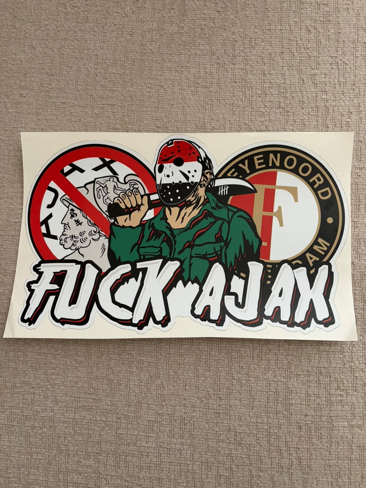 Feyenoord sticker a4, Ophalen of Verzenden, Zo goed als nieuw