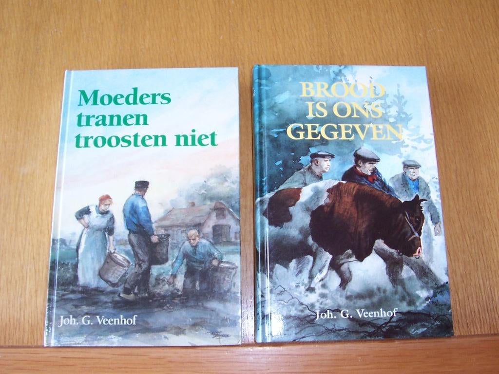 Joh G Veenhof deel 1 + 2 Moeders tranen troosten niet, Boeken, Ophalen of Verzenden, Zo goed als nieuw