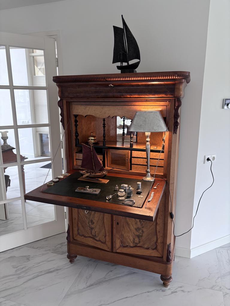 Biedermeier  secretaire, Ophalen