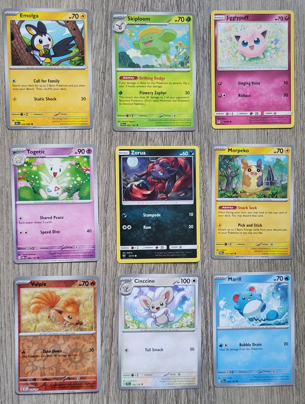 Leuke en Schattige Pokémon Kaarten - Diverse Collectie, Ophalen of Verzenden, Zo goed als nieuw, Meerdere kaarten, Foil