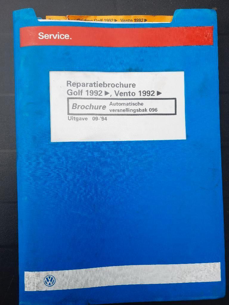 Werkplaatsboek Vw Golf 3 + VR6 Cabrio Automaatbak 096 en 01M, Ophalen of Verzenden, Gelezen, Volkswagen