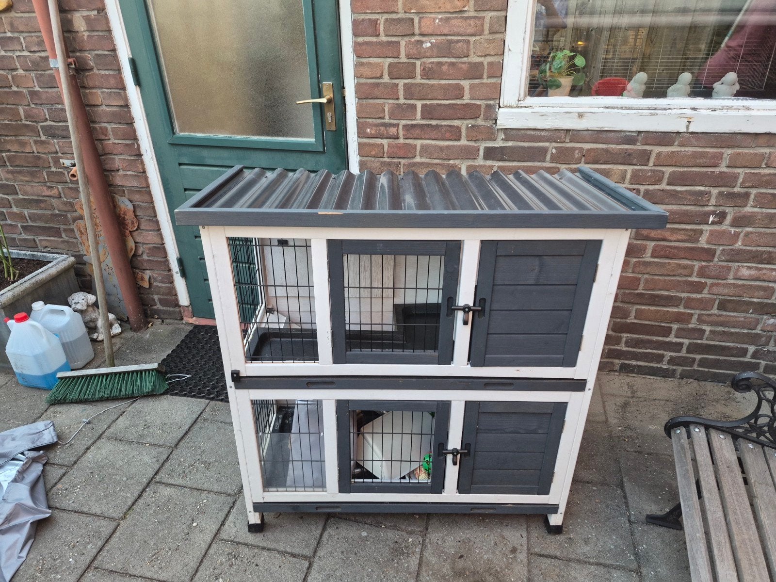 Cavia/Konijnen hok buiten hout., Dieren en Toebehoren, Ophalen, Zo goed als nieuw, Overige typen