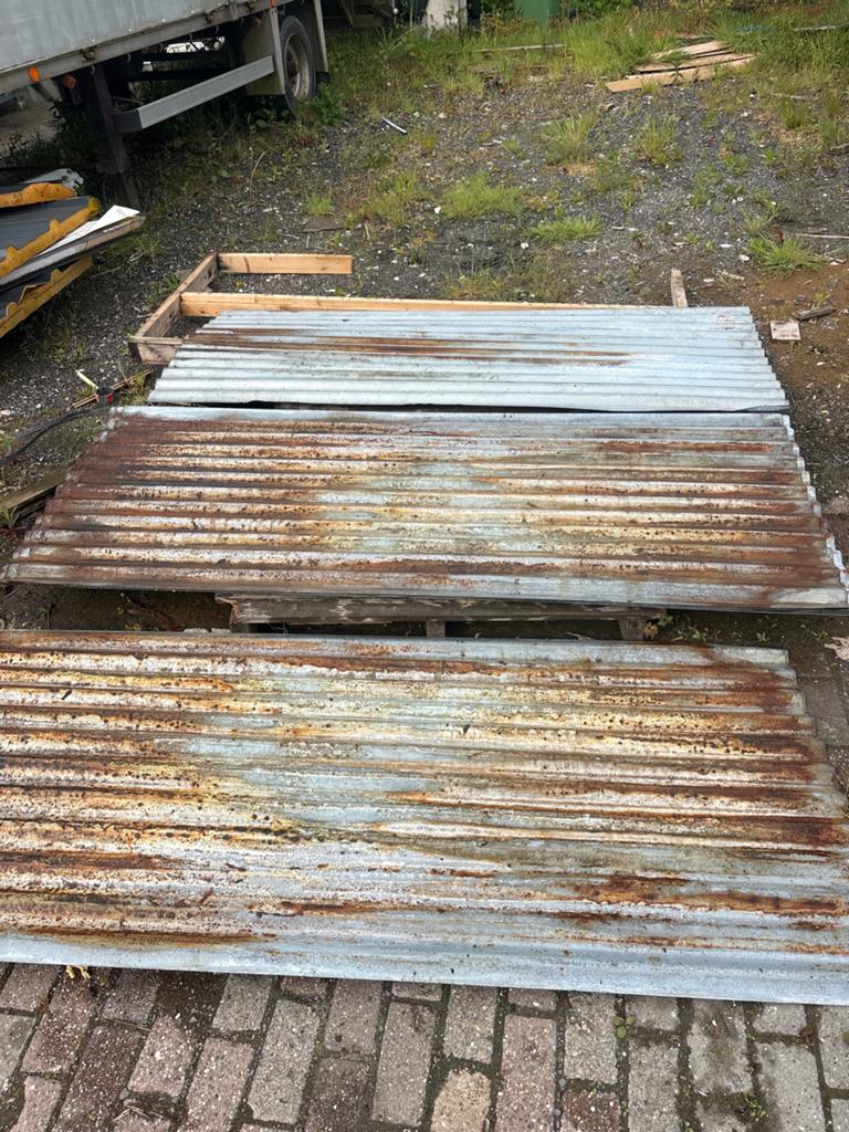 Vintage golfplaten 90 x 225 cm 9 stuks, Ophalen, Zo goed als nieuw, Overige materialen, Minder dan 20 mm