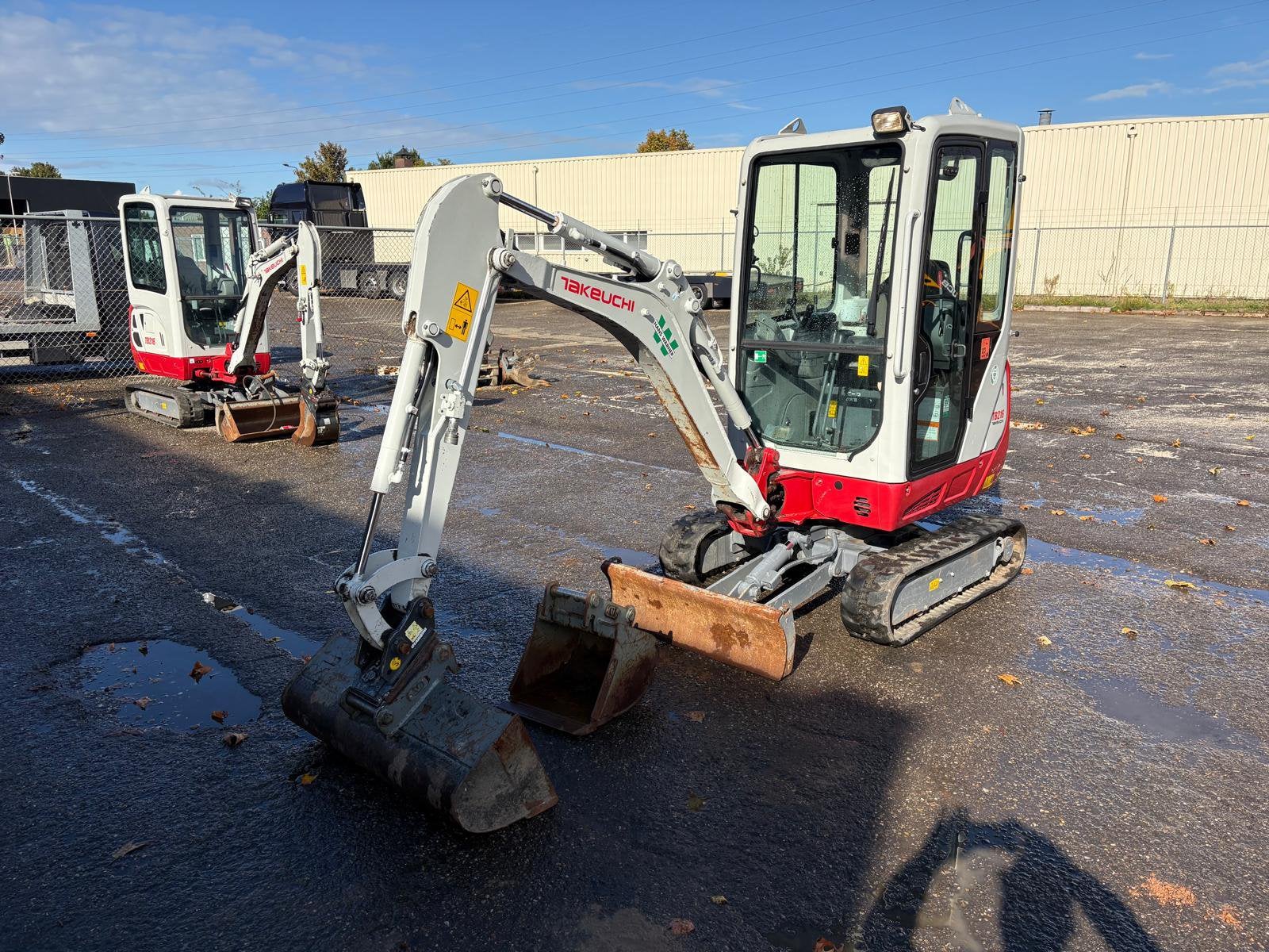 Takeuchi TB216 Minigraver TOP MACHINE!!!, Ophalen, Graafmachine