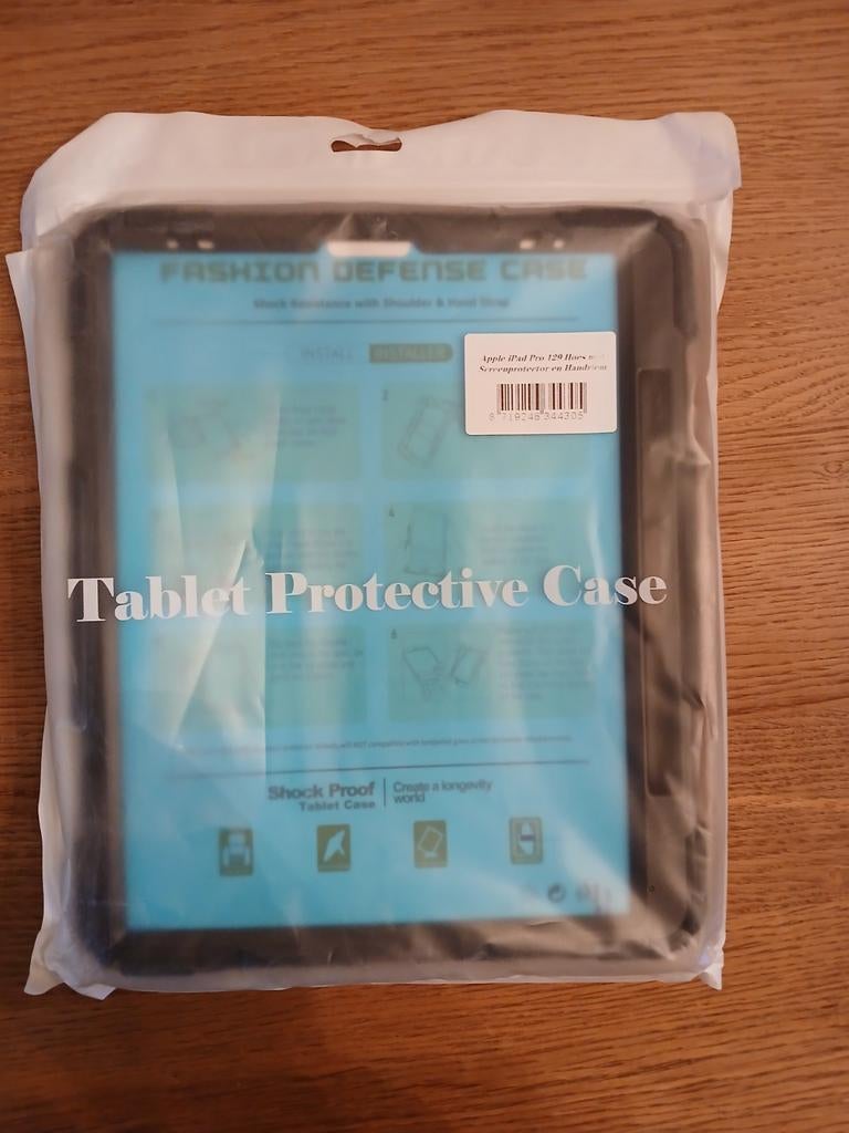 Apple iPad Pro 12.9 Hoes met Screenprotector en Handriem, Ophalen of Verzenden, Nieuw