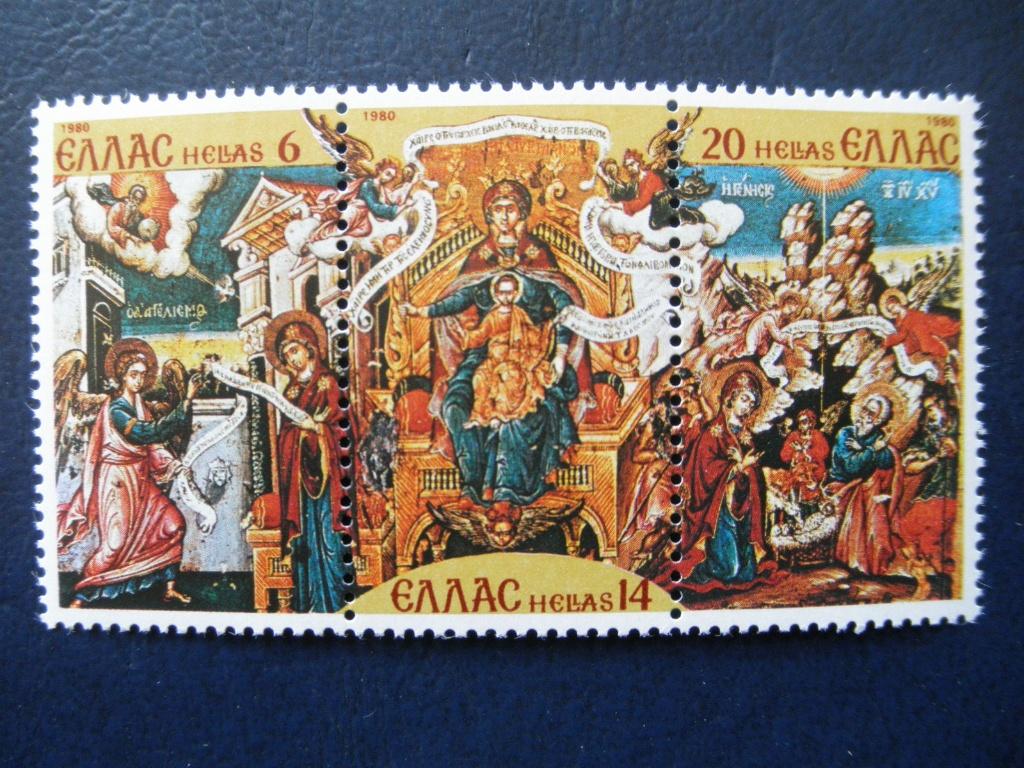Postzeg. Griekenland 1980 kerst postfris., Ophalen of Verzenden, Griekenland, Postfris