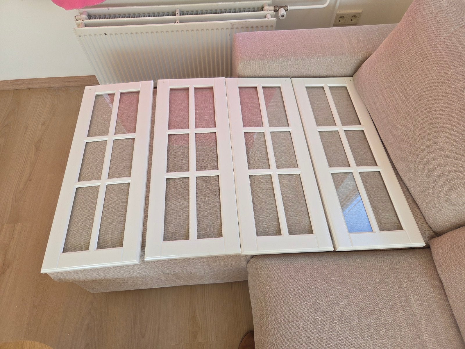 4 splinternieuwe IKEA Bodbyn vitrinedeuren 30x80, Ophalen, 25 tot 50 cm, 50 tot 100 cm, Minder dan 100 cm