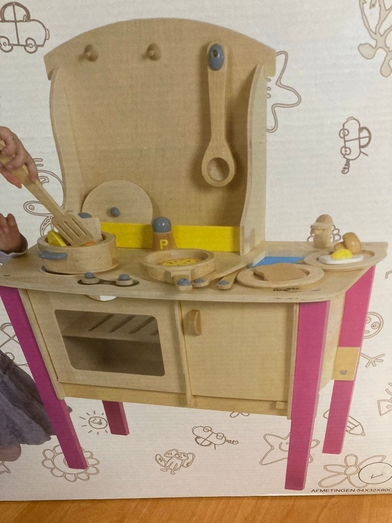 Kinderkeuken nieuw, Ophalen of Verzenden, Nieuw, Hout, Speelkeuken