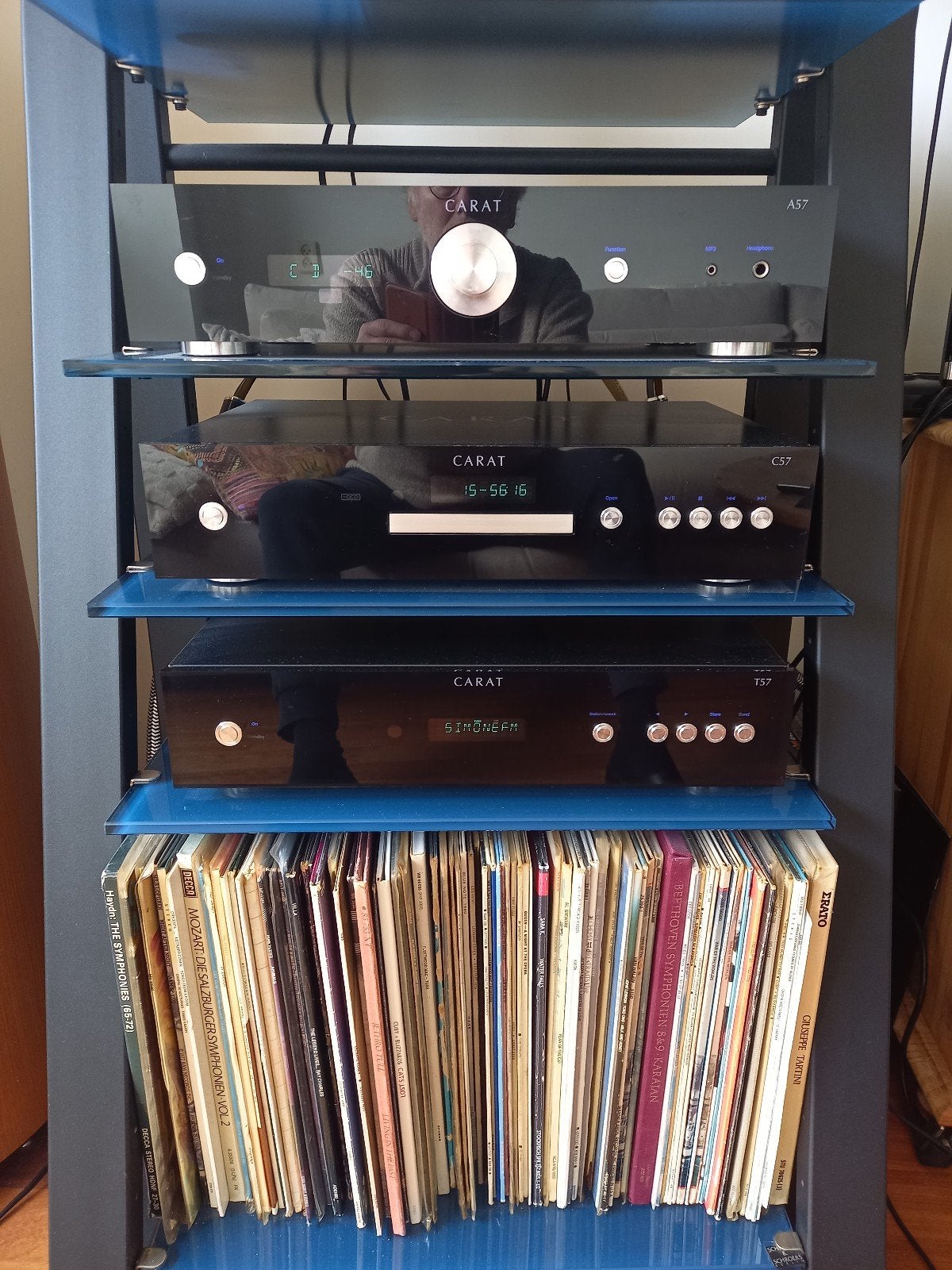 CARAT a57  c57 t57 prachtig, Zo goed als nieuw, 60 tot 120 watt, Stereo, Ophalen