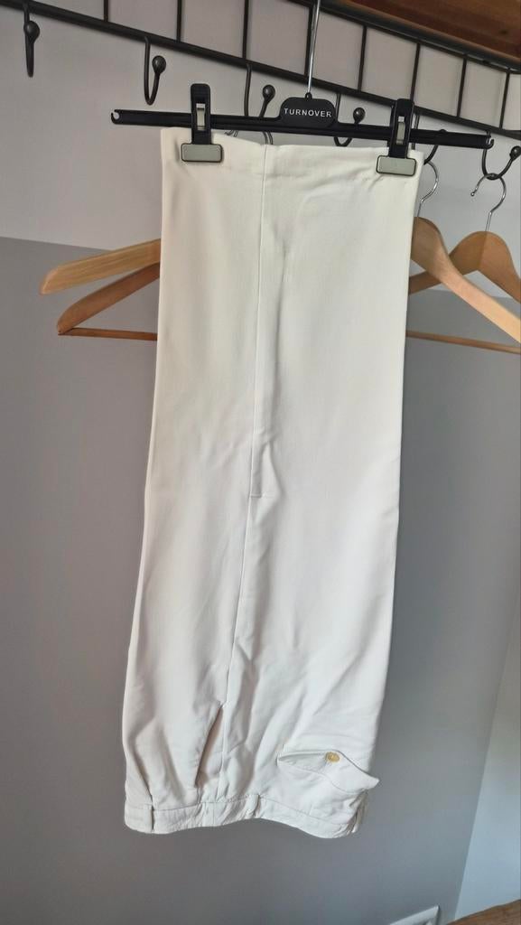 Turnover beige culotte broek. Maat 42., Ophalen of Verzenden, Beige