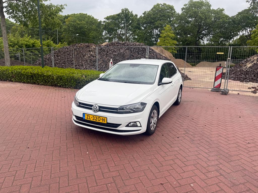 Volkswagen Polo 1.0 TSI 95pk 2019 Wit, Voorwielaandrijving, Stof, 40 €/maand, Wit