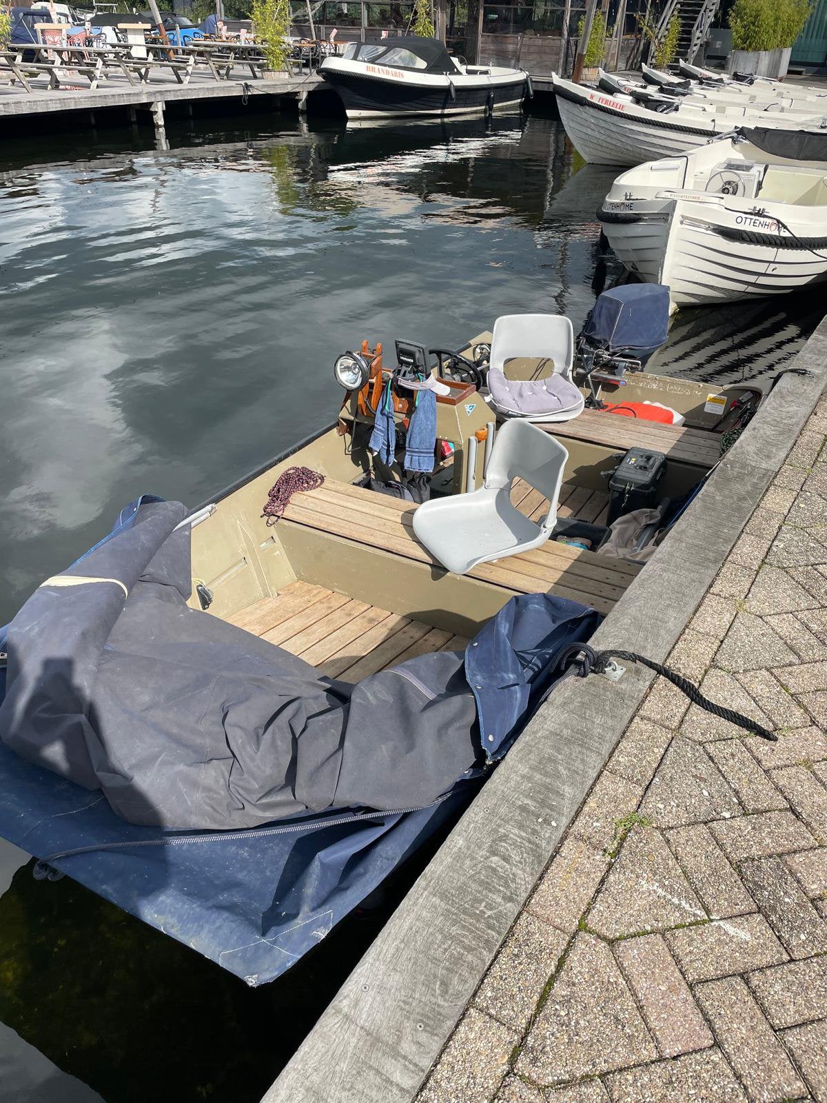 Dakota Jon Boat | 4,3 meter | 25pk | platbodem, Watersport en Boten, Platbodems, Ophalen, Gebruikt, 4 m, Aluminium