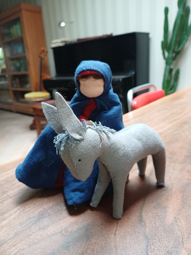 Lief Ezel van Zuiver Wolvilt - Vrijeschool / Kerststal, Diversen, Ophalen of Verzenden, Zo goed als nieuw