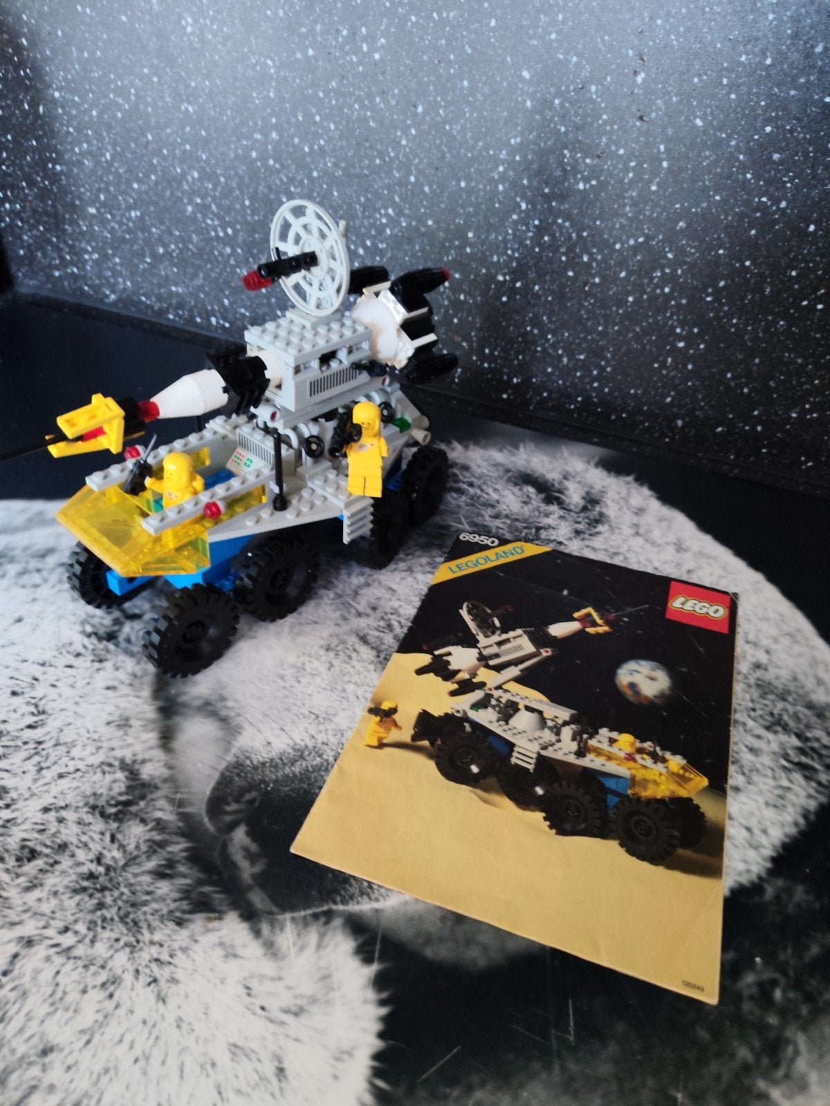 Vintage LEGO Legoland 6950 Mobile Rocket Transport compleet, Ophalen, Gebruikt