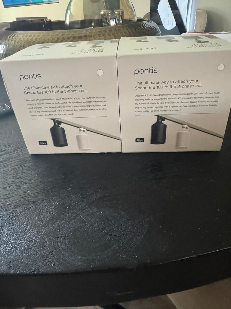 Pontis sonos railsysteem wit 2x nieuw in doos, Ophalen of Verzenden, Nieuw